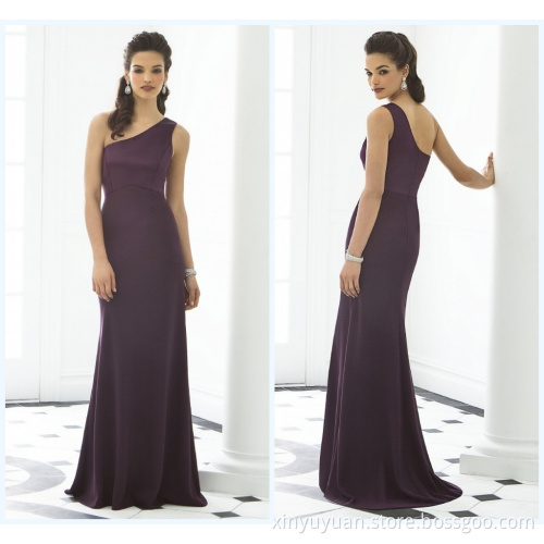 Brush Train One Shoulder Bridesmaid Dresses 2015 HA-185
